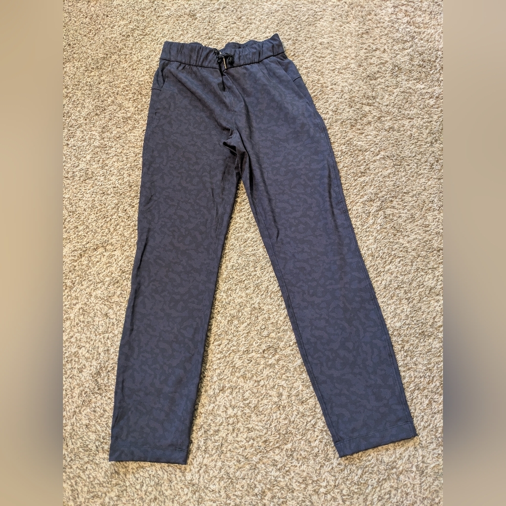 CRZ Yoga Navy Blue Camo Print Stretch Joggers - Picture 2 of 4
